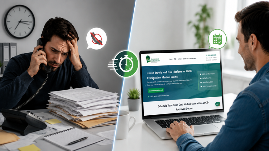 easyIME vs. Searching USCIS Locator Yourself: Which Is Faster to Book Your I-693 Exam?